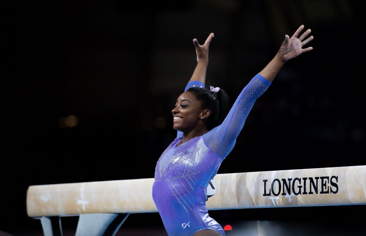 Simone Biles se convierte en la gimnasta con más medallas en la historia de los Mundiales Simone Biles se convierte en la gimnasta con más medallas en la historia de los Mundiales