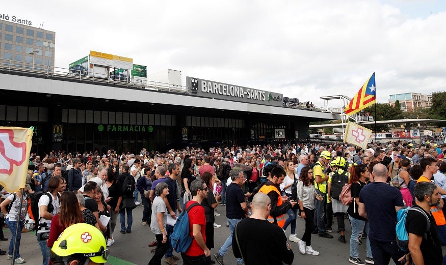 El independentismo "ensaya" en Barcelona su respuesta a la sentencia del procés El independentismo "ensaya" en Barcelona su respuesta a la sentencia del procés