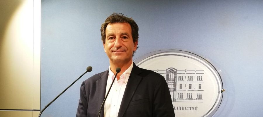 Biel Company, presidente y portavoz del PP en Baleares, en la rueda de prensa de iniciativas parlamentarias. Biel Company, presidente y portavoz del PP en Baleares, en la rueda de prensa de iniciativas parlamentarias.