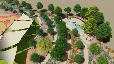 Imagen virtual del nuevo proyecto del Parc de Sa Riera de Palma Imagen virtual del nuevo proyecto del Parc de Sa Riera de Palma