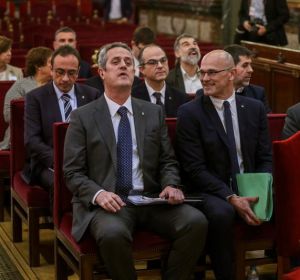 Los líderes independentistas durante el juicio del 'procés' Los líderes independentistas durante el juicio del 'procés'