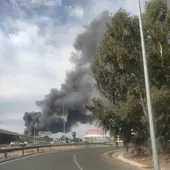Incendio en el Polígono Guadalhorce Incendio en el Polígono Guadalhorce