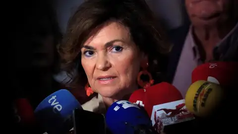 La vicepresidenta del Gobierno, Carmen Calvo La vicepresidenta del Gobierno, Carmen Calvo