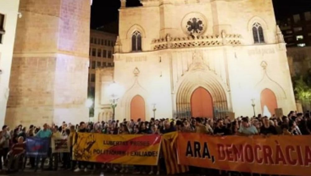 Protestas en Castellón por la sentencia del 'Procés'