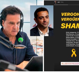 De la Morena comenta el mensaje de Xavi Hernández sobre la sentencia del procés De la Morena comenta el mensaje de Xavi Hernández sobre la sentencia del procés