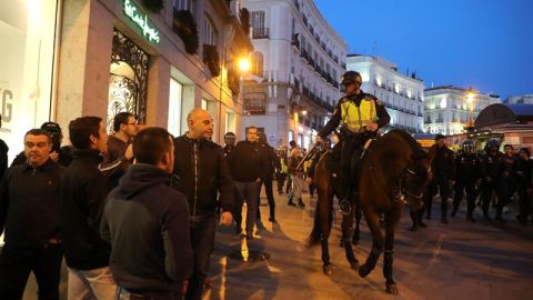 Concentraci&oacute;n en Madrid en protesta contra la sentencia del proc&eacute;s