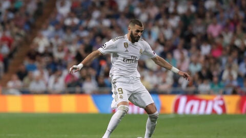 Karim Benzema durante un partido