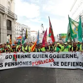 Los pensionistas protestan en Madrid Los pensionistas protestan en Madrid
