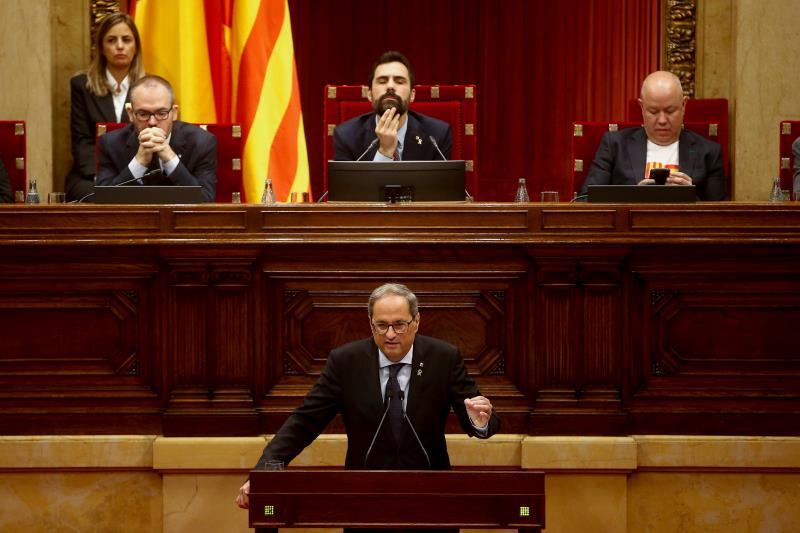 Torra insiste en volver a poner las urnas "para la autodeterminación" esta legislatura Torra insiste en volver a poner las urnas "para la autodeterminación" esta legislatura