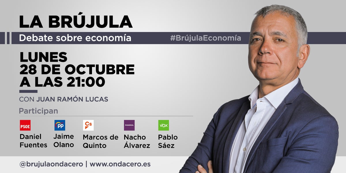 Elecciones 10N: Debate sobre economía en La Brújula, con Juan Ramón Lucas Elecciones 10N: Debate sobre economía en La Brújula, con Juan Ramón Lucas