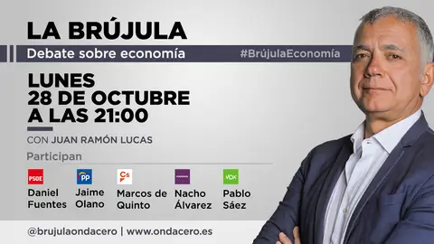 Debate sobre economía en La brújula con Juan Ramón Lucas Debate sobre economía en La brújula con Juan Ramón Lucas