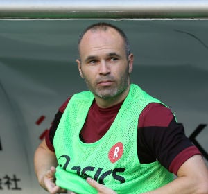 Iniesta, durante un partido del Vissel Kobe Iniesta, durante un partido del Vissel Kobe