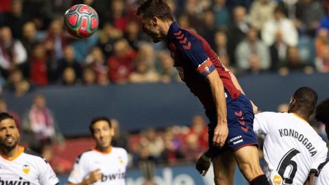 Osasuna marca su segundo gol ante el Valencia