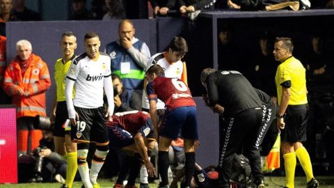 Rodrigo se va expulsado ante Osasuna