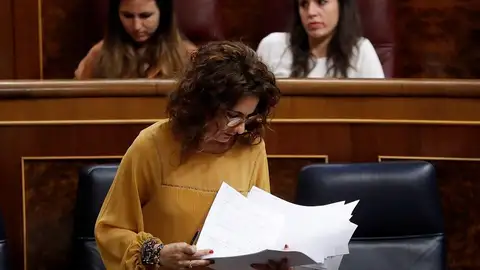 La ministra de Hacienda en funciones, María Jesús Montero. EFE La ministra de Hacienda en funciones, María Jesús Montero. EFE