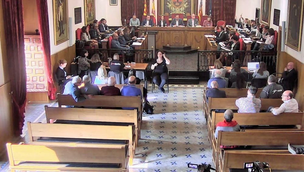 Pleno municipal del mes de octubre en Elche.