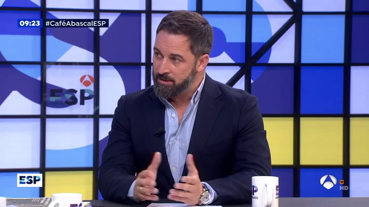 Santiago Abascal en Espejo Público. Abascal