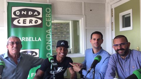 Paulo V&iacute;tor con Julio Rodr&iacute;guez