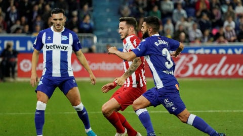 Lucas Pérez, ante el Atlético