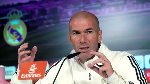 Zidane en la rueda de prensa previa al partido ante el Leganés Zidane en la rueda de prensa previa al partido ante el Leganés