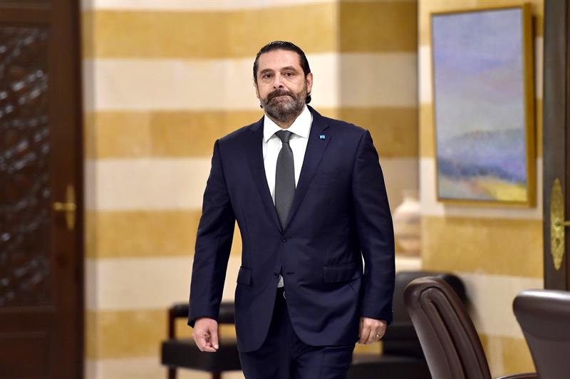 Hariri anuncia la dimisión del Gobierno en Líbano por las protestas Hariri anuncia la dimisión del Gobierno en Líbano por las protestas