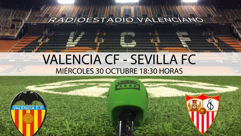Valencia y Sevilla se enfrentan en Mestalla