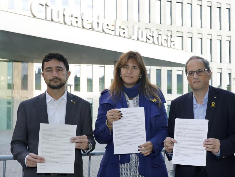 Quim Torra se autoinculpa por el 'procés': "Volveremos a ejercer cada derecho negado" Quim Torra se autoinculpa por el 'procés': "Volveremos a ejercer cada derecho negado"