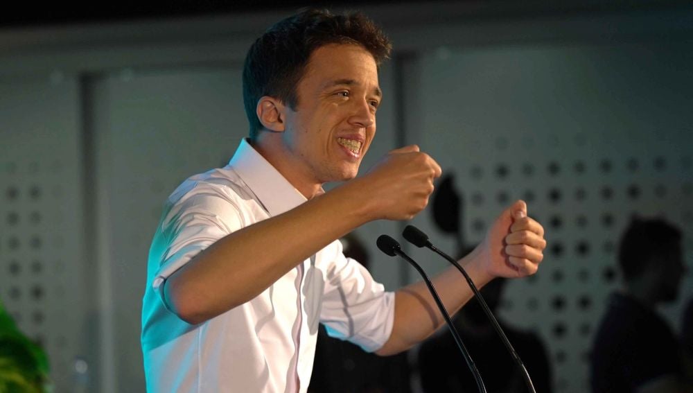 Íñigo Errejón, durante el primer acto de campaña electoral con Más País