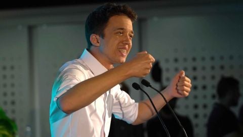 &Iacute;&ntilde;igo Errej&oacute;n, durante el primer acto de campa&ntilde;a electoral con M&aacute;s Pa&iacute;s