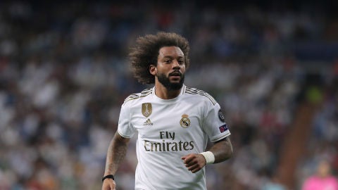 Marcelo, durante un partido del Real Madrid