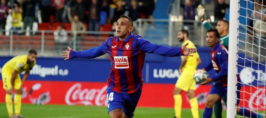Orellana celebra su gol con el Eibar Orellana celebra su gol con el Eibar