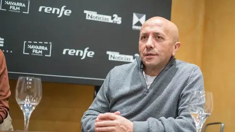 Luis Alegre, director del Festival Ópera Prima de Tudela, durante una rueda de prensa Uno de los artífices del certamen navarro, que en este 2019 cumple 20 ediciones