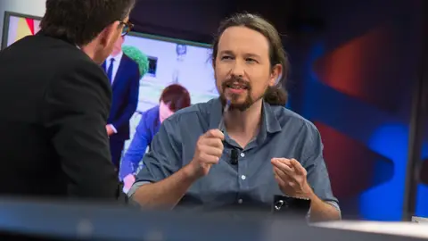 Pablo Iglesias, en 'El Hormiguero 3.0' Pablo Iglesias, en 'El Hormiguero 3.0'