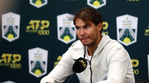 Rafa Nadal, en rueda de prensa
