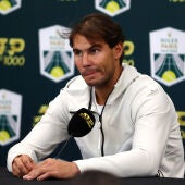 Rafa Nadal, en rueda de prensa