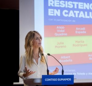 Cayetana Álvarez de Toledo en un acto electoral en Barcelona Cayetana Álvarez de Toledo en un acto electoral en Barcelona