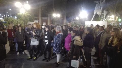 Concentraci&oacute;n celebrada en la Plaza del Pilar de Ciudad Real