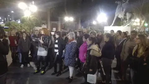 Concentración celebrada en la Plaza del Pilar de Ciudad Real Concentración celebrada en la Plaza del Pilar de Ciudad Real
