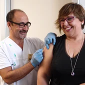 Carmen Olmedo se ha vacunado hoy en un centro de salud de Ciudad Real Carmen Olmedo se ha vacunado hoy en un centro de salud de Ciudad Real