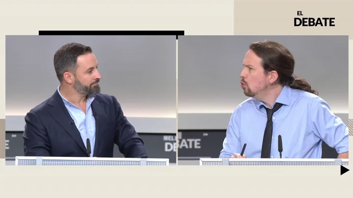 Tenso enfrentamiento entre Iglesias y Abascal Tenso enfrentamiento entre Iglesias y Abascal