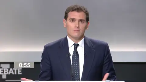 Rivera toma prestado "el sí se puede" de Podemos para su minuto de oro Rivera toma prestado "el sí se puede" de Podemos para su minuto de oro