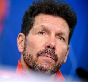 Simeone, en rueda de prensa Simeone, en rueda de prensa