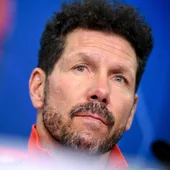 Simeone, en rueda de prensa Simeone, en rueda de prensa