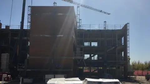 Obras del IES Francisca de Pedraza Nuevo instituto en el barrio de La Garena