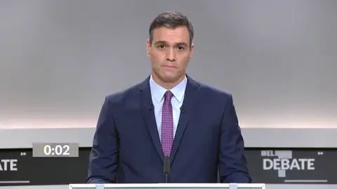 El minuto de oro de Pedro Sánchez en el debate electoral del 4N: "Vamos a votar El minuto de oro de Pedro Sánchez en el debate electoral del 4N: "Vamos a votar