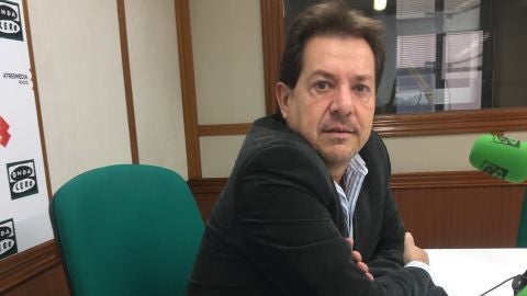 Miguel Ángel Rivero, en los estudios de Onda Cero Ciudad Real