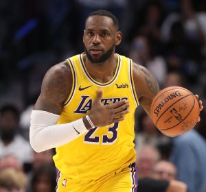 LeBron James, con los Lakers LeBron James, con los Lakers