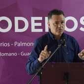 Juan Antonio Delgado, en un acto en Los Barrios Juan Antonio Delgado, en un acto en Los Barrios