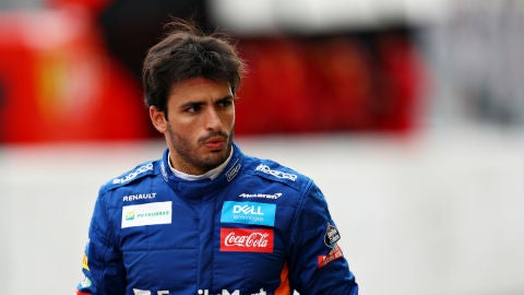 Carlos Sainz, vestido de McLaren