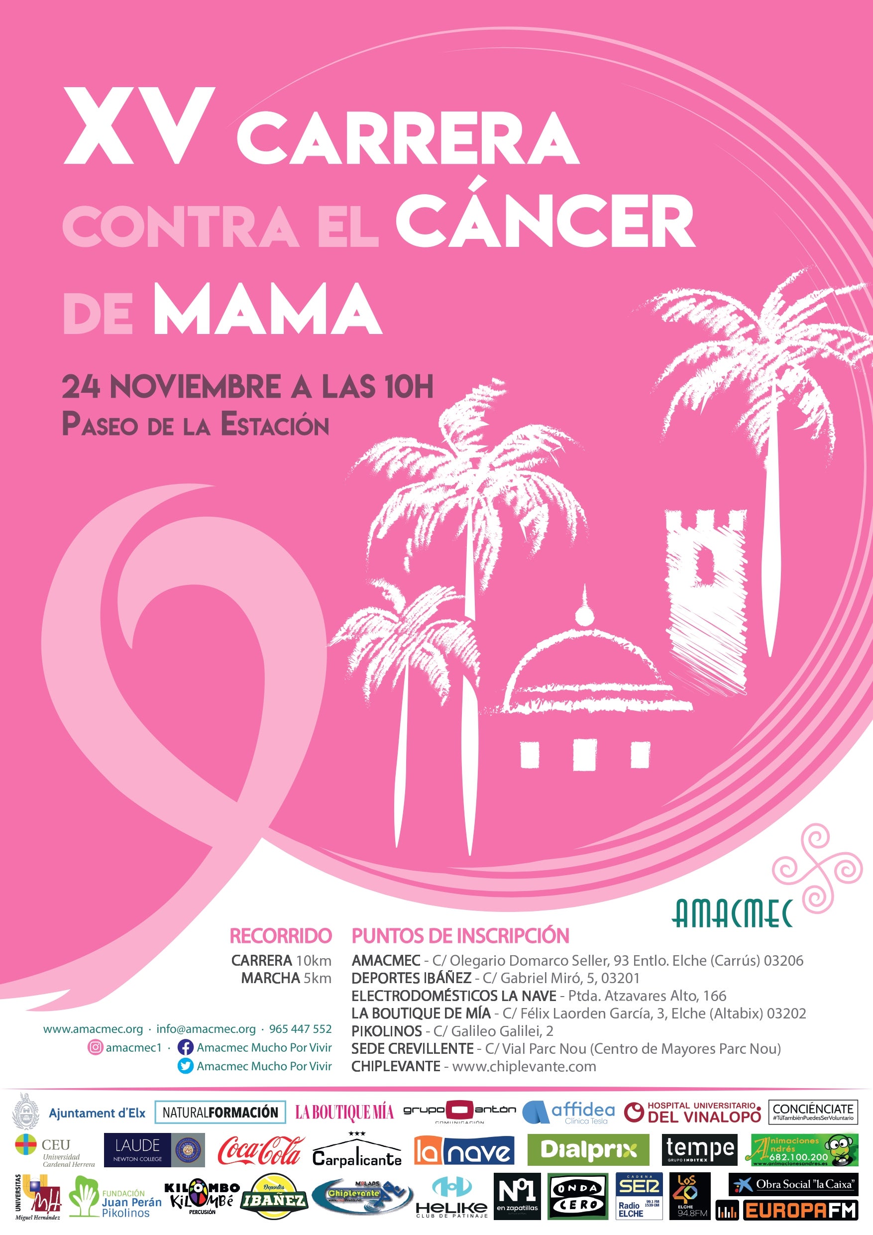 Más de 9.000 personas participan en la carrera solidaria contra el cáncer de mama Más de 9.000 personas participan en la carrera solidaria contra el cáncer de mama